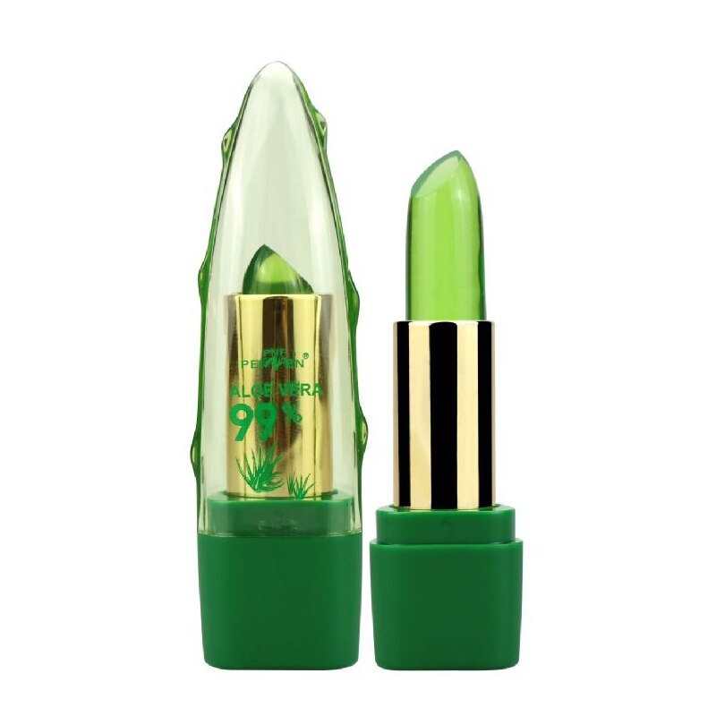 Aloe Vera Gel Color Changing Lipstick Gloss  Moisturizer Anti-drying Desalination Fine-grain Lip Blam Care - Rabies 