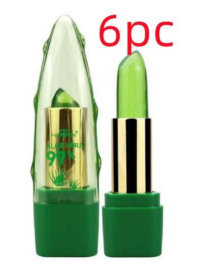 Aloe Vera Gel Color Changing Lipstick Gloss  Moisturizer Anti-drying Desalination Fine-grain Lip Blam Care - Rabies 